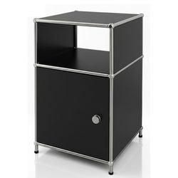 Table d'appoint floordirekt concept noir epure 400 mm x 400 mm x 650 mm