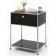 Table d'appoint floordirekt concept noir epure 400 mm x 500 mm x 650 mm