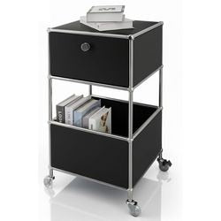 Table d'appoint floordirekt concept noir epure 400 mm x 400 mm x 690 mm
