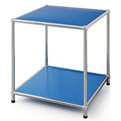Table d'appoint floordirekt concept bleu épure 400 mm x 400 mm x 460 mm
