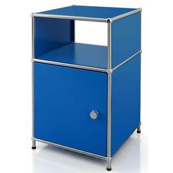 Table d'appoint floordirekt concept bleu épure 400 mm x 400 mm x 650 mm