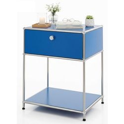 Table d'appoint floordirekt concept bleu épure 400 mm x 500 mm x 650 mm