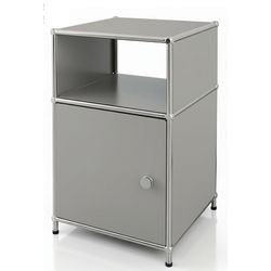 Table d'appoint floordirekt concept gris épure 400 mm x 400 mm x 650 mm