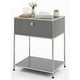 Table d'appoint floordirekt concept gris épure 400 mm x 500 mm x 650 mm