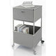 Table d'appoint floordirekt concept gris épure 400 mm x 400 mm x 690 mm