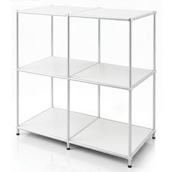 Table d'appoint floordirekt concept blanc épure 400 mm x 780 mm x 820 mm