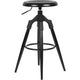 Tabouret de bar zw wl6.046 wohnling 72-80 cm