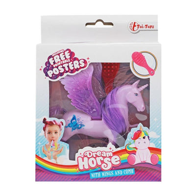 Dream Horse Unicorn jouer la figure PEGASUS avec Brush