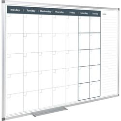 Tableau blanc magnétique plm96od planification mensuelle blanc