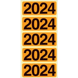 Étiquettes de dos de fichier bene 628777 2024 orange