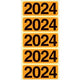 Étiquettes de dos de fichier bene 628777 2024 orange