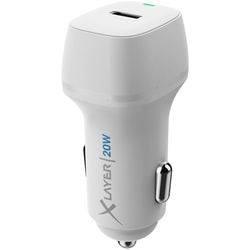 Chargeur de voiture USB xlayer 219946 blanc
