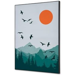 Décoration murale textile showdown tfr22wa2-set-i25 400 x 400 soleil et oiseaux