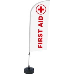 Beach flag showdown bfaw310-wt21-i106 autoportant multicolore
