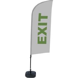 Beach flag showdown bfaw310-wt21-i103 autoportant gris
