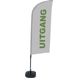 Beach flag showdown bfaw310-wt21-i105 autoportant gris