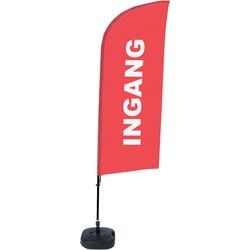 Beach flag showdown bfaw310-wt21-i128 autoportant rouge