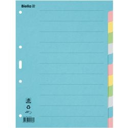 Assortiment de couleurs de carton biella d'onglets vierges