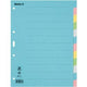 Assortiment de couleurs de carton biella d'onglets vierges