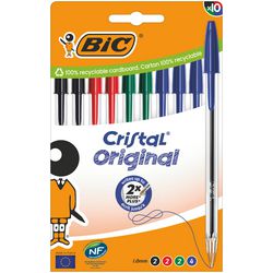 Stylo bille BIC gamme qualité cristal original