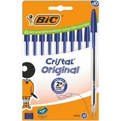 Stylo bille bic cristal original bleu