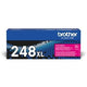 Cartouche de toner brother tn-248xlm, magenta originale