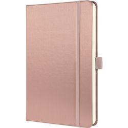 Carnet Sigel - conceptum - a5 - rose métallisé - line - couverture rigide - si-co401