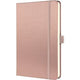 Carnet Sigel - conceptum - a5 - rose métallisé - line - couverture rigide - si-co401