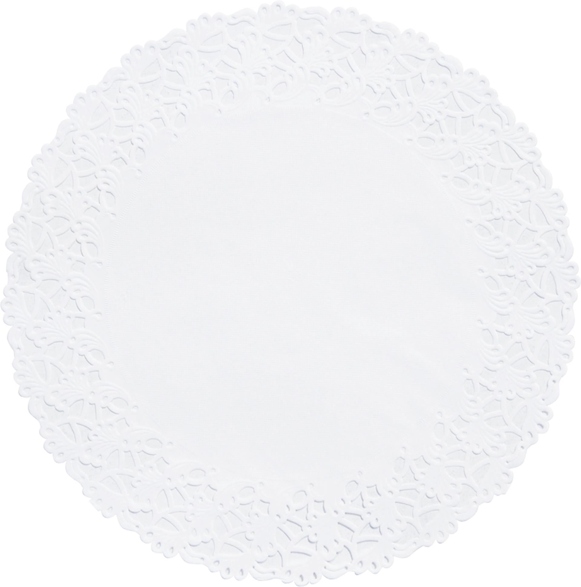 Ensemble de bords de gâteau Duni 6 pièces blanc ø36cm