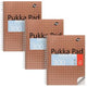 Bloc de lecture pukka métallisé à carreaux bronze 300 pages 3 pièces
