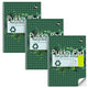 Bloc de cours pukka recyclé A4 à carreaux vert 110 pages 3 pièces