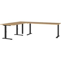 Bureau d'angle germania agenda chêne 2 600 (l) x 2 000 (p) x 910 (h) mm
