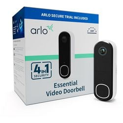 Sonnette vidéo sans fil Arlo HD avec caméra, 1 sonnette, blanc
