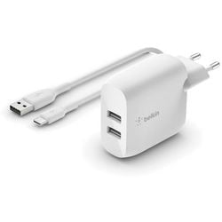 Chargeur mural USB Belkin blanc 24 W