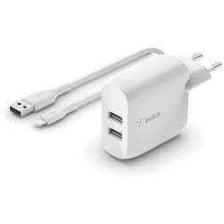 Chargeur mural USB Belkin blanc 24 W