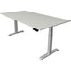 Bureau assis-debout Kerkmann Move 4 gris clair