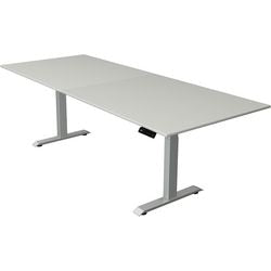 Bureau assis-debout Kerkmann Move 4 gris clair