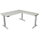 Bureau assis-debout Kerkmann Move 4 gris clair