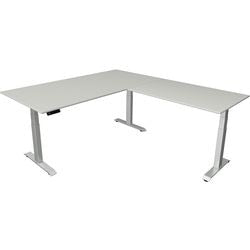 Bureau assis-debout Kerkmann Move 4 gris clair