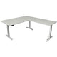 Bureau assis-debout Kerkmann Move 4 gris clair