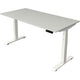 Bureau assis-debout Kerkmann Move 4 gris clair