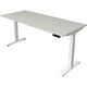 Bureau assis-debout Kerkmann Move 4 gris clair