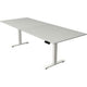 Bureau assis-debout Kerkmann Move 4 gris clair