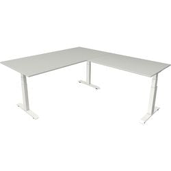 Bureau assis-debout Kerkmann Move 4 gris clair