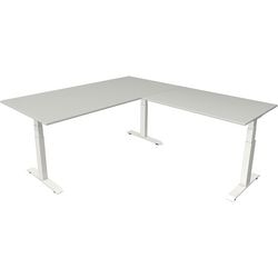 Bureau assis-debout Kerkmann Move 4 gris clair