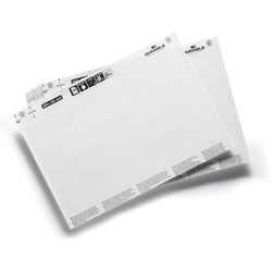 Feuilles avec bandes intercalaires durables 800002 blanches non adhésives