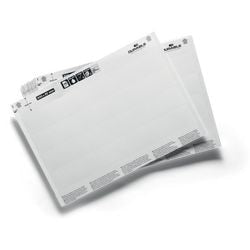 Feuilles avec bandes d'insertion durables 804102 blanc 27 mm