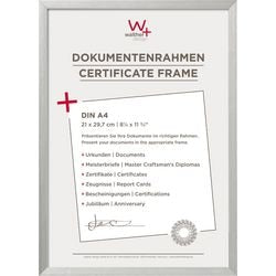 Chaise Walther - cadre photo en aluminium - format photo 21x29,7 cm (a4) - argent