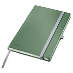 Bloc-notes style Leitz A5 couverture rigide à carreaux non perforé vert