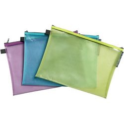 Sac accessoire exacompta 38150e gamme de couleurs fermeture éclair